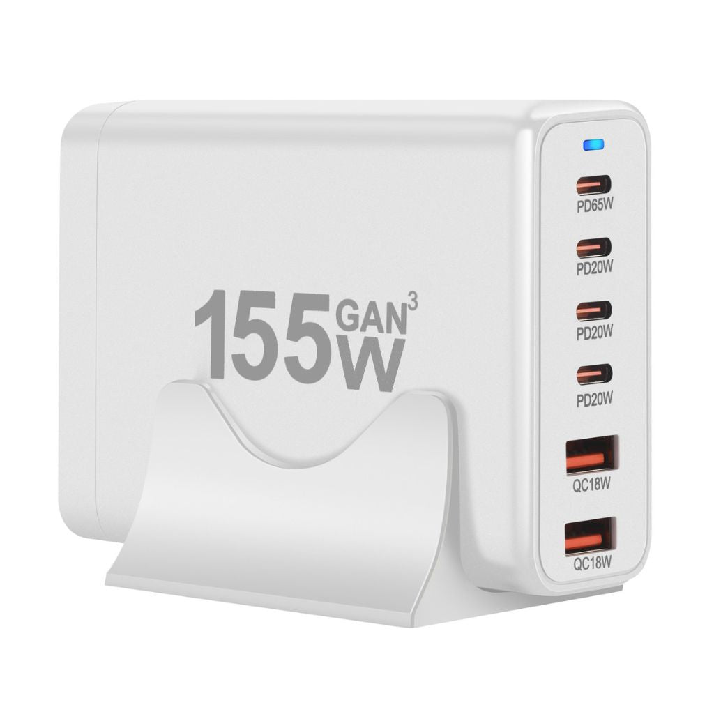 155W GaN 6-Port USB-C Charger