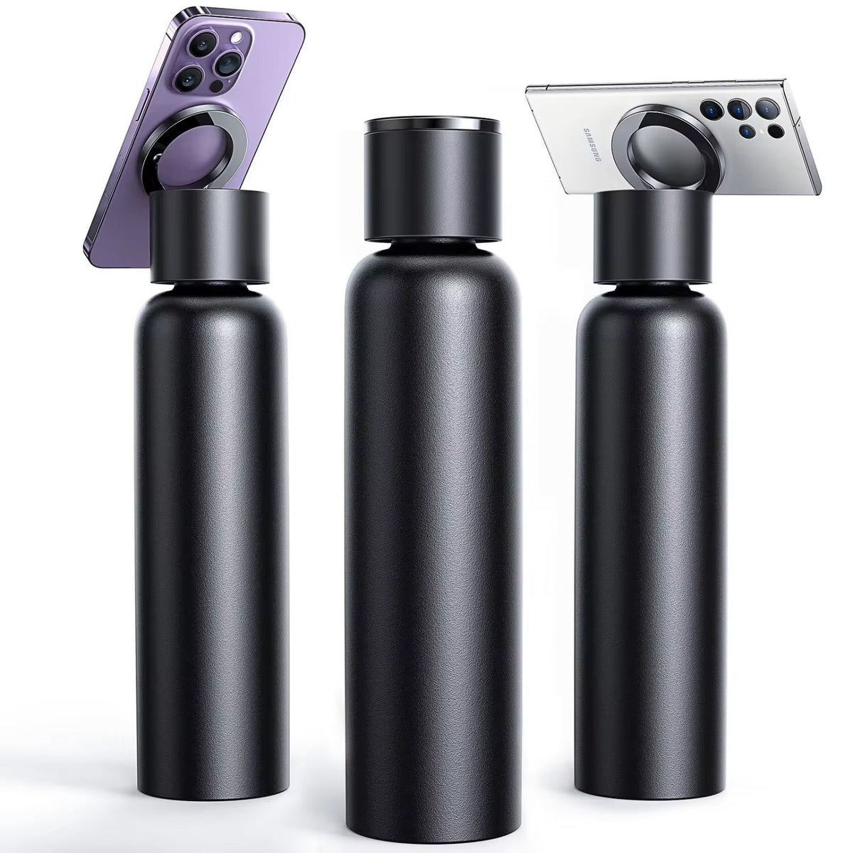 Magnetic Water Bottle & Phone Holder