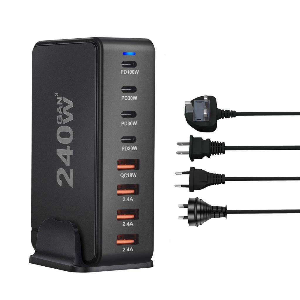 240W GaN 8-Port USB-C Charger