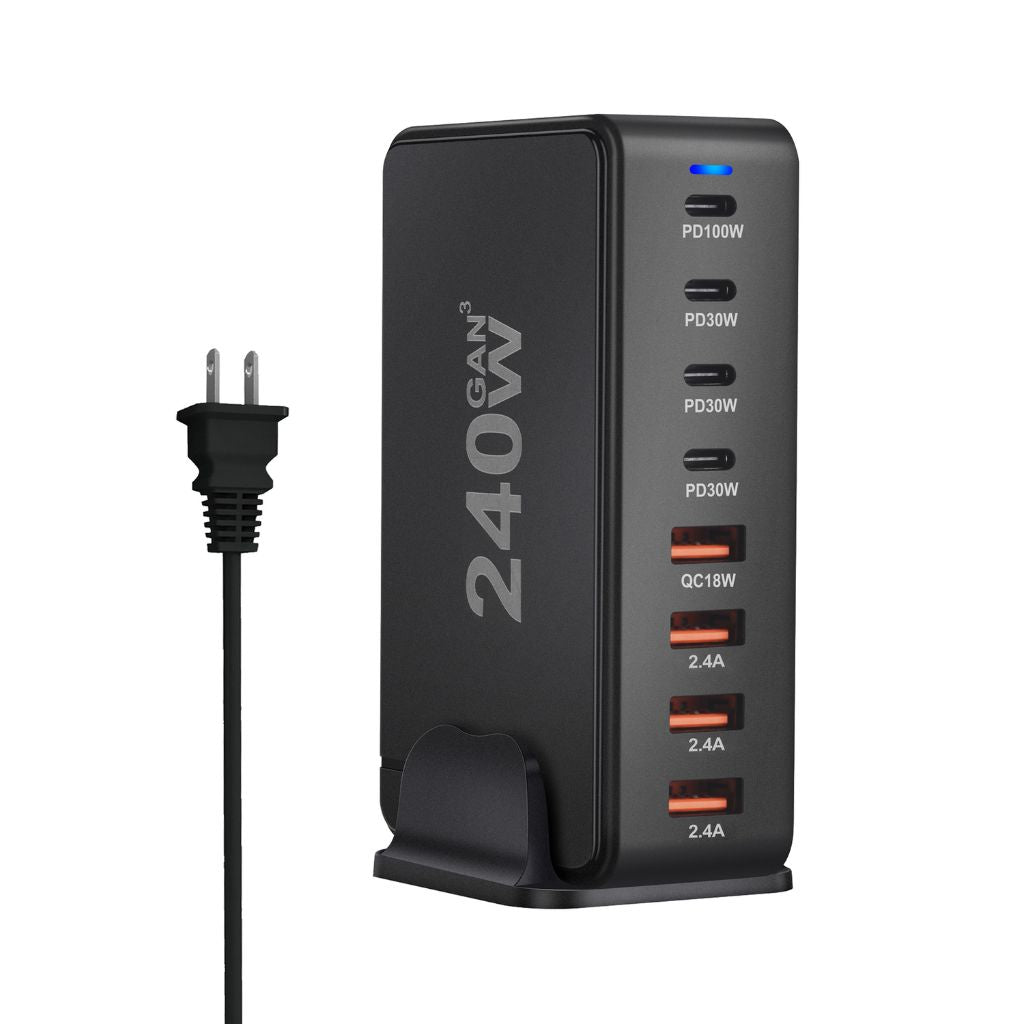 240W GaN 8-Port USB-C Charger