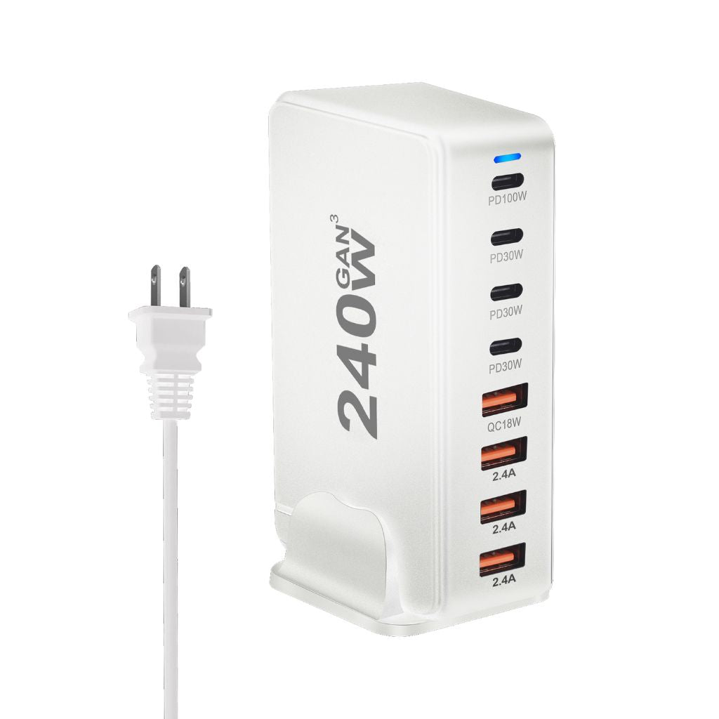 240W GaN 8-Port USB-C Charger