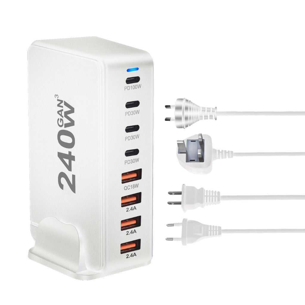 240W GaN 8-Port USB-C Charger