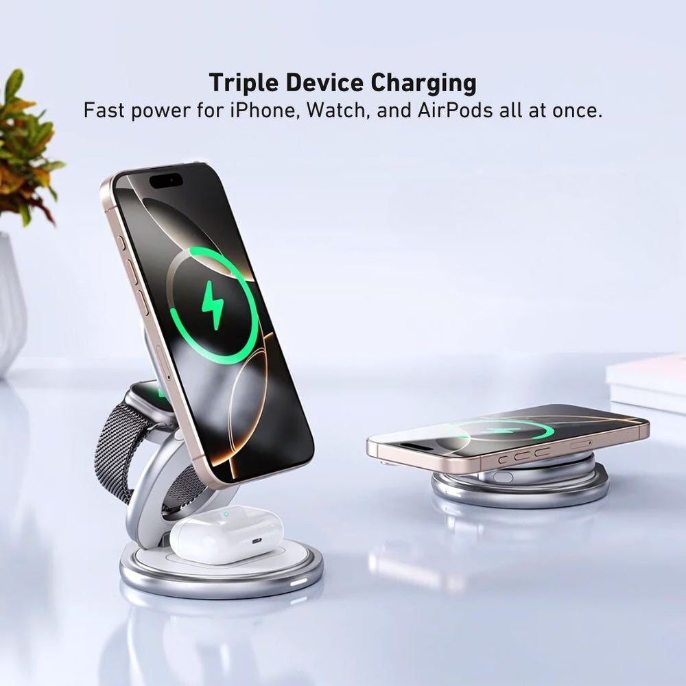 3 in 1 Foldable Charger for Apple