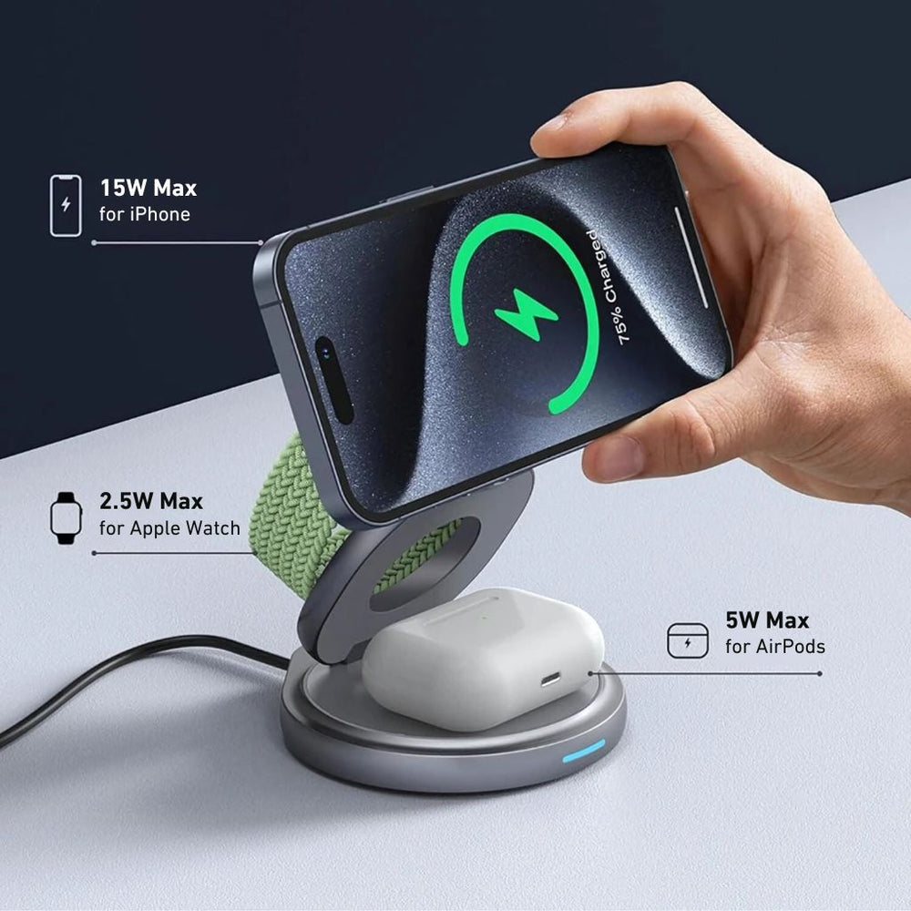 3 in 1 Foldable Charger for Apple