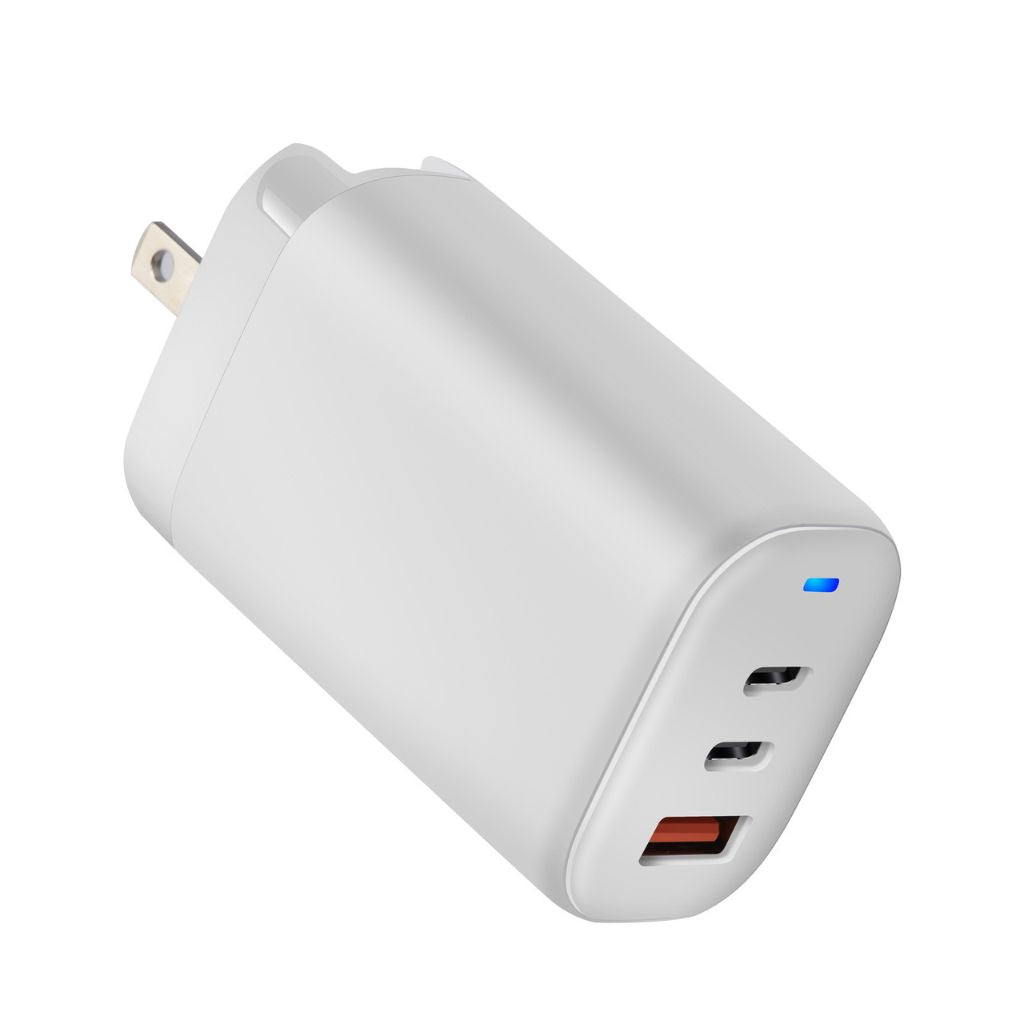 65W GaN 3-Port USB-C Charger