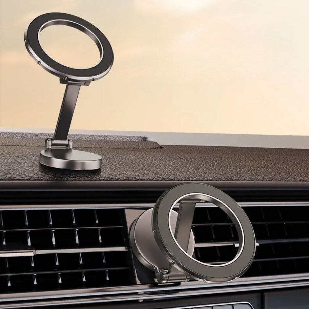 Magnetic Car Phone Holder with Rotation &amp; Fold