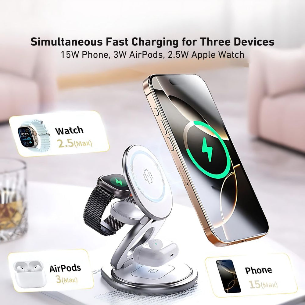 3 in 1 Foldable Charger for Apple