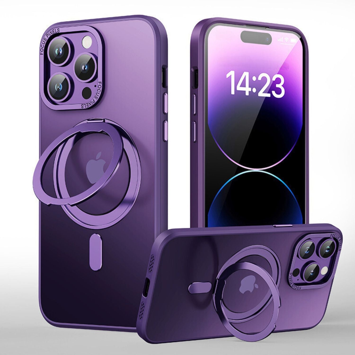 Magnetic Case with Kickstand for iPhone