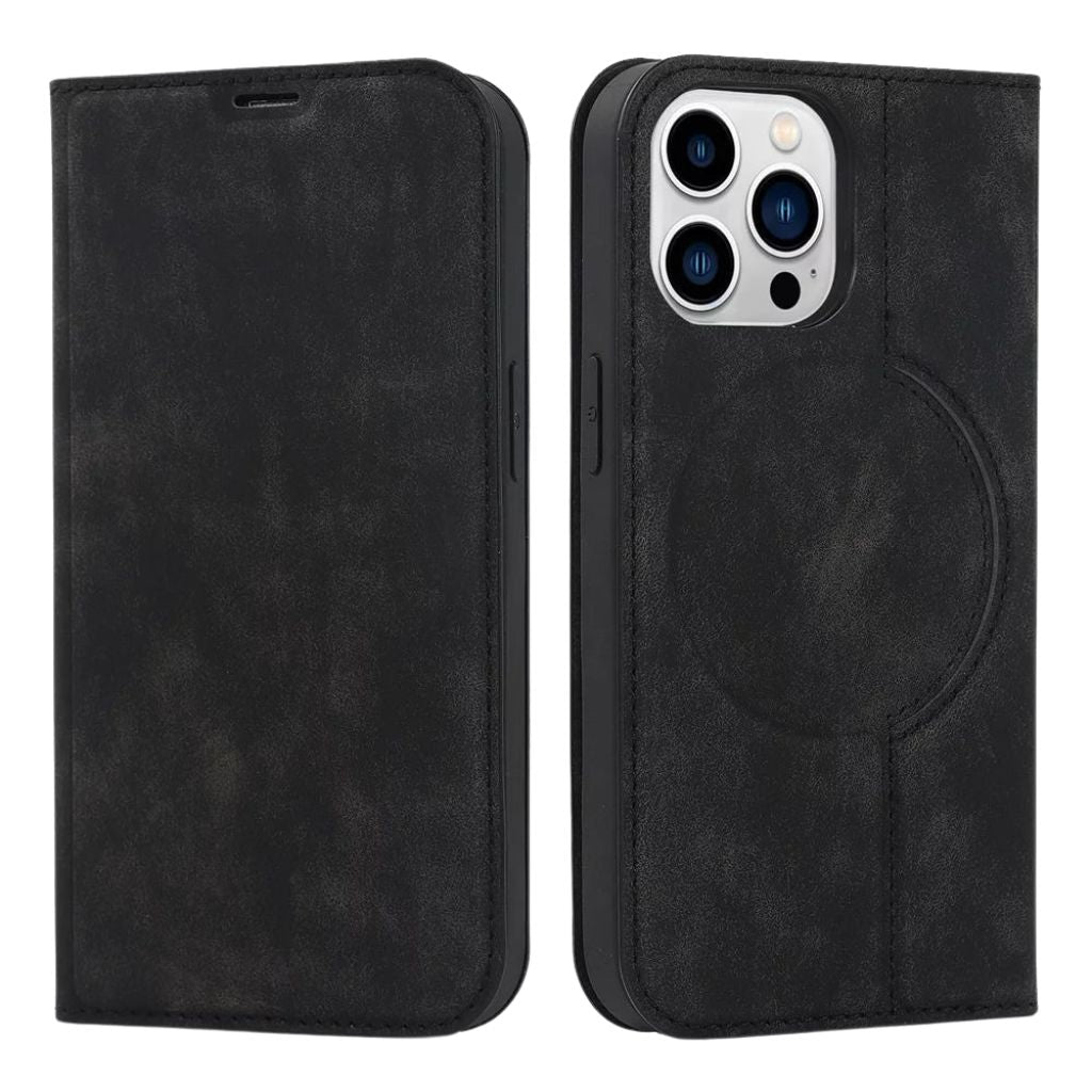 Magnetic Leather Case with Wallet for iPhone